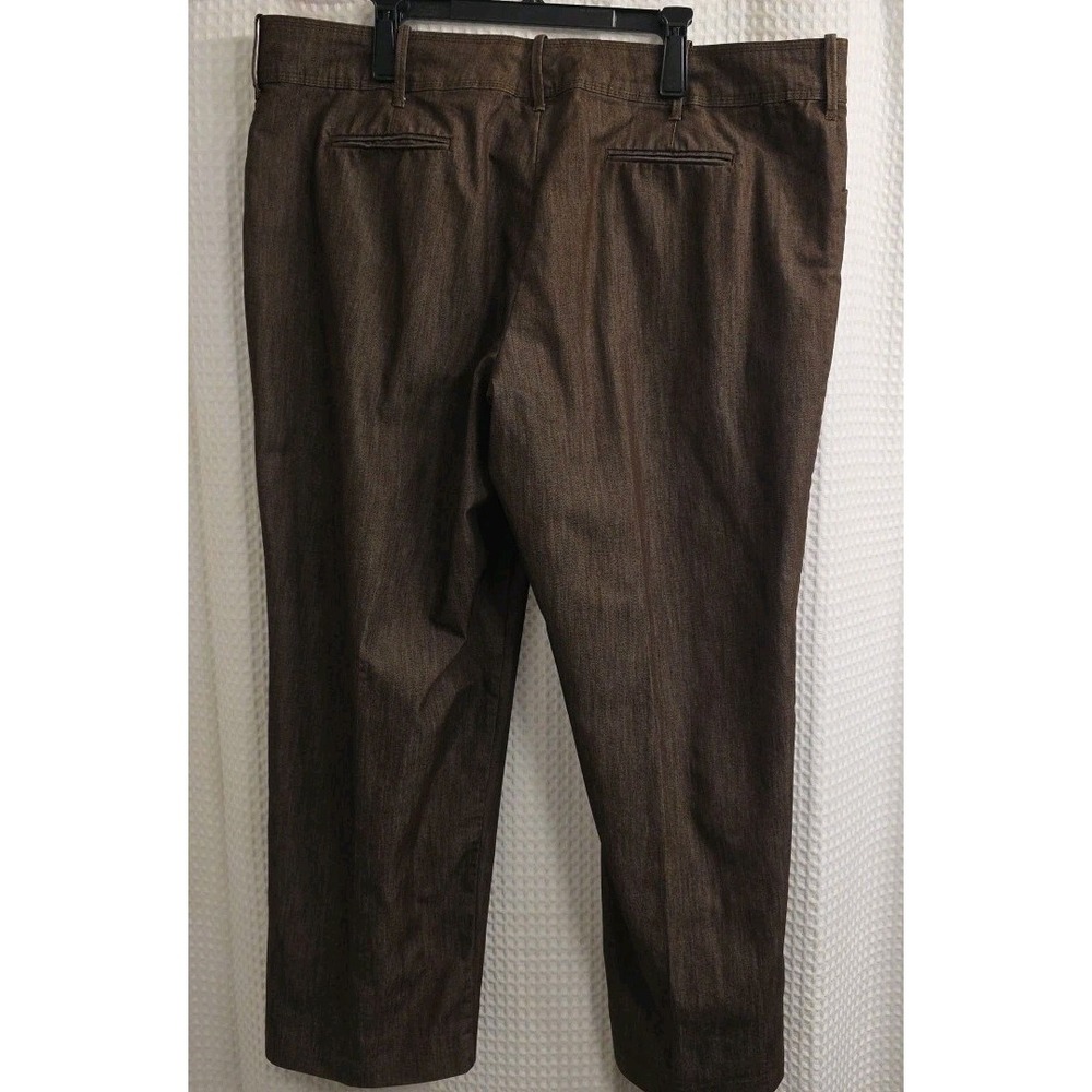 Lee Natural Fit Just Below The Waist Brown Womens 24 Dress Pants - Picture 3 of 5